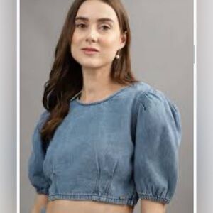 C’est Tio Denium Crop Top